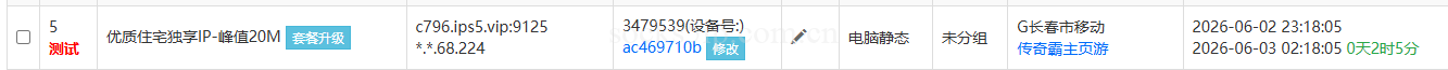 奔富IP测试图